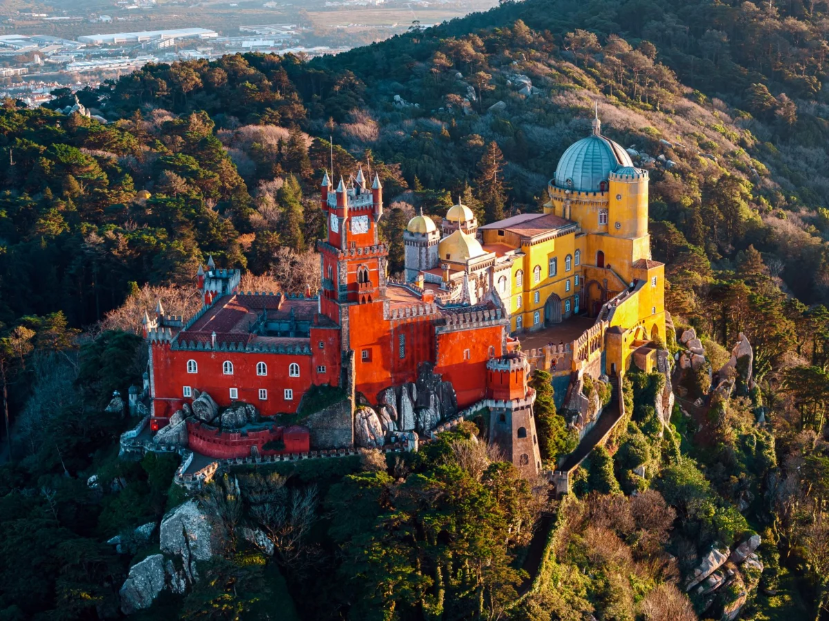 Picturesque view of Sintra with romantic scenery