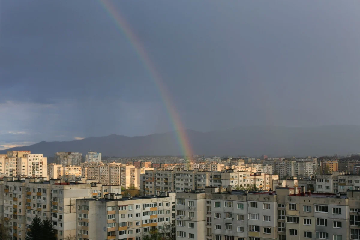 Panoramic view of Sofia with mountains, perfect for adventure enthusiasts
