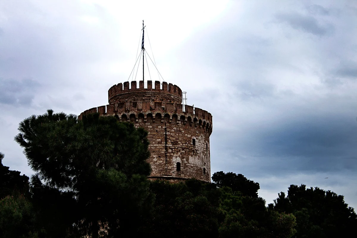 Romantic view of Thessaloniki featuring historical landmarks