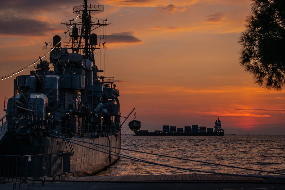 Scenic sunset over Thessaloniki's waterfront perfect for couples