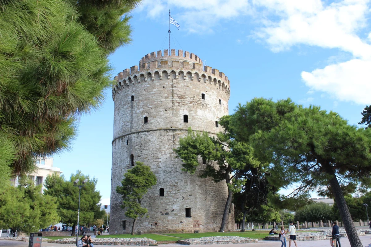 Panoramic view of Thessaloniki showcasing the iconic White Tower