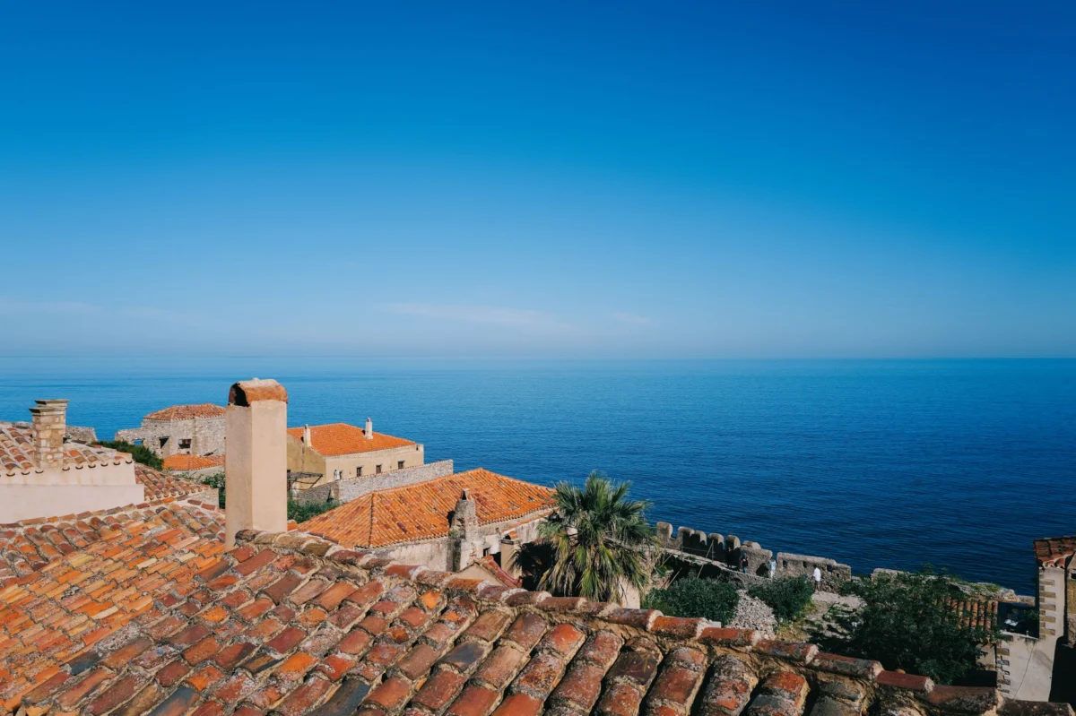 Scenic view of Ulcinj's old town showcasing its historical architecture