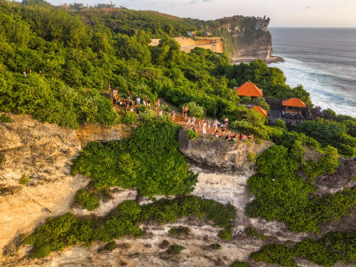 Stunning ocean view from Uluwatu clifftop, perfect for couples