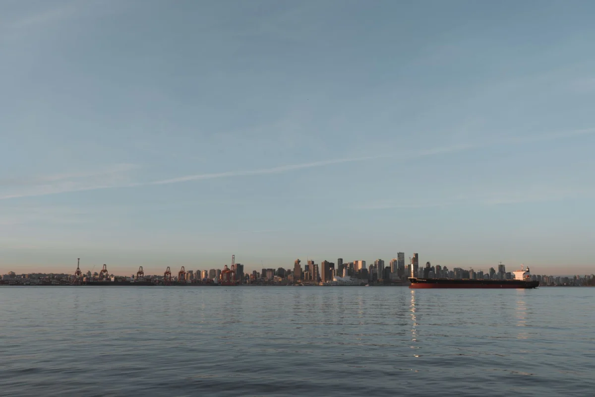 Vancouver skyline with scenic mountain views
