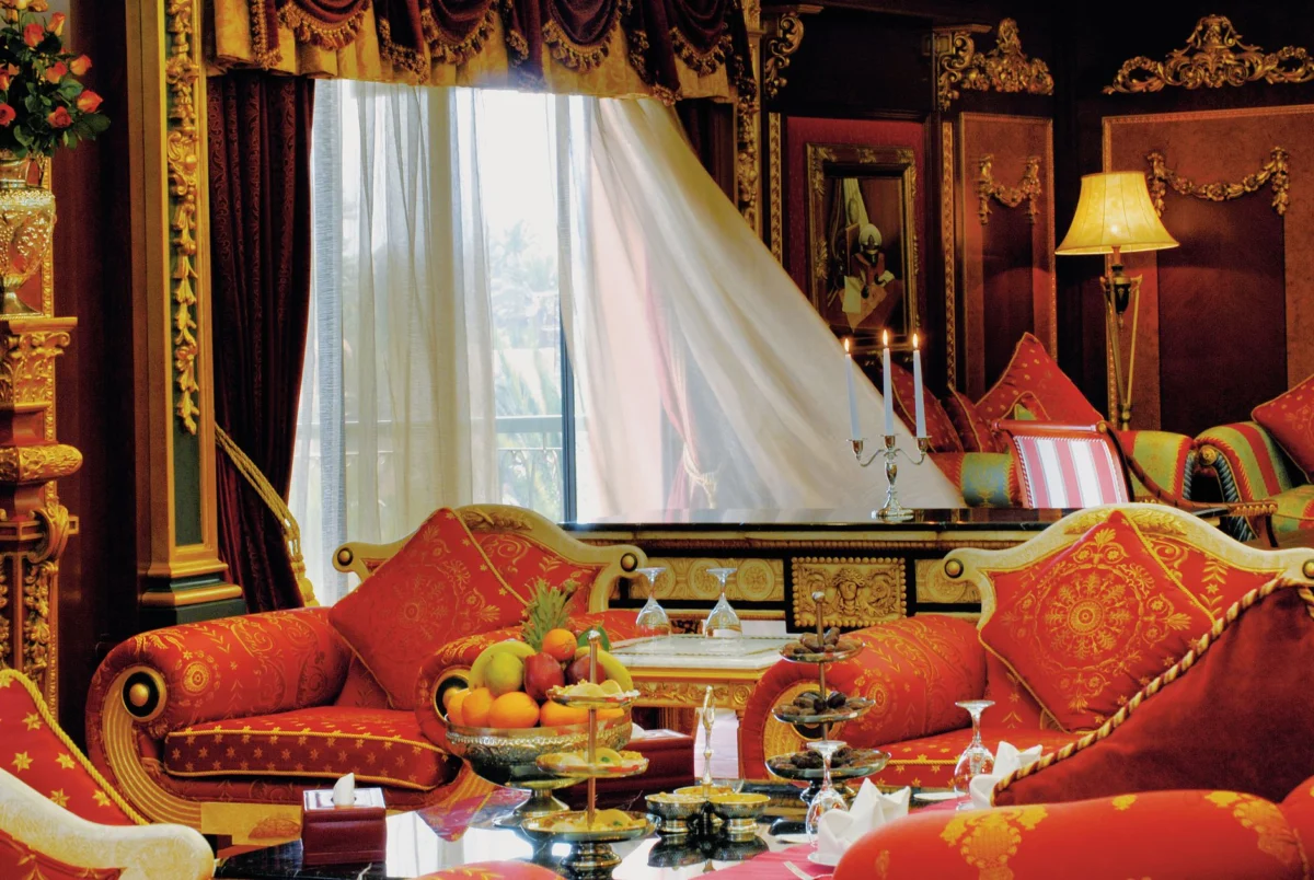 Luxury hotel room with a view of Verona