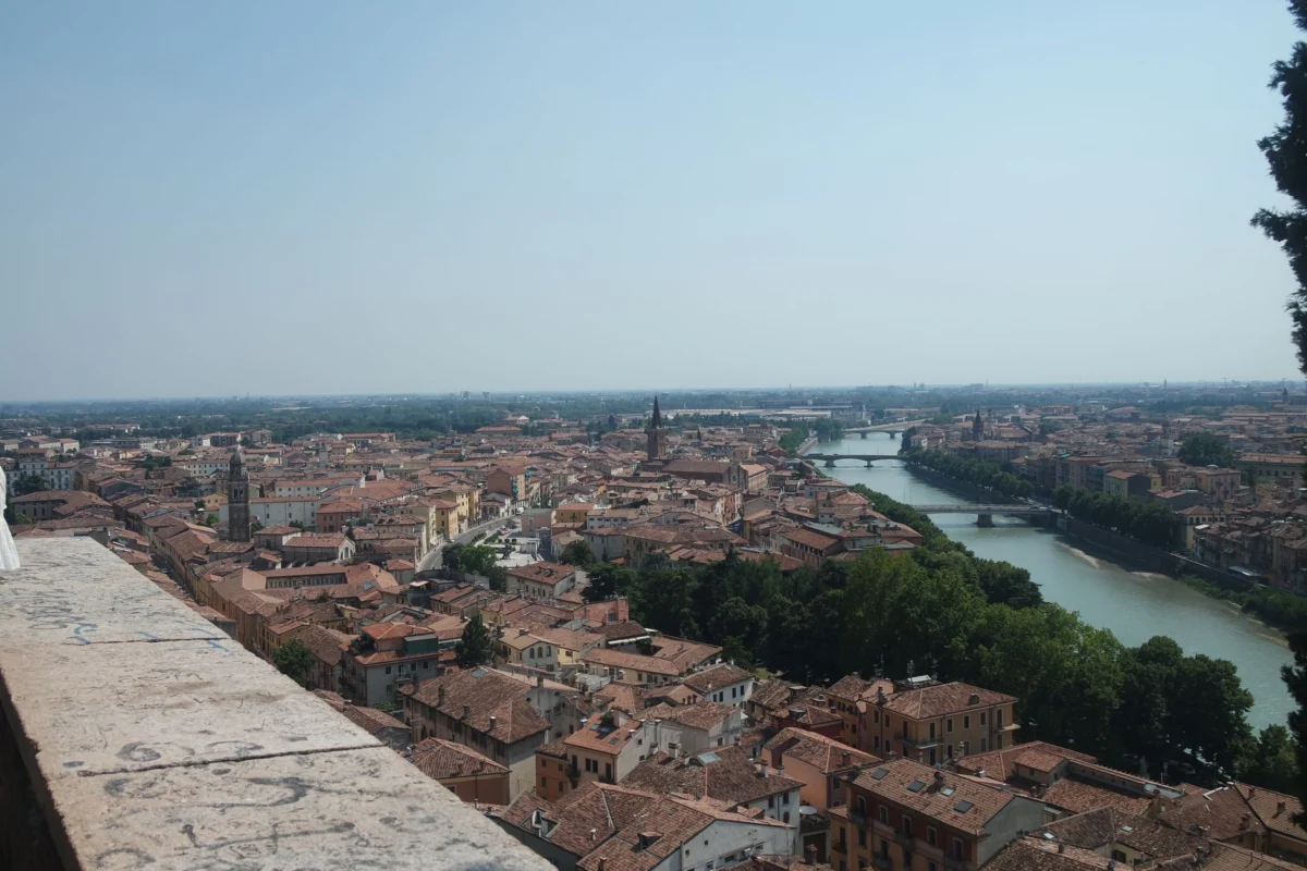 Panoramic view of Verona, showcasing its scenic skyline