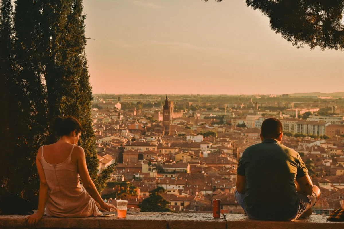 View of Verona with charming skyline and historic landmarks
