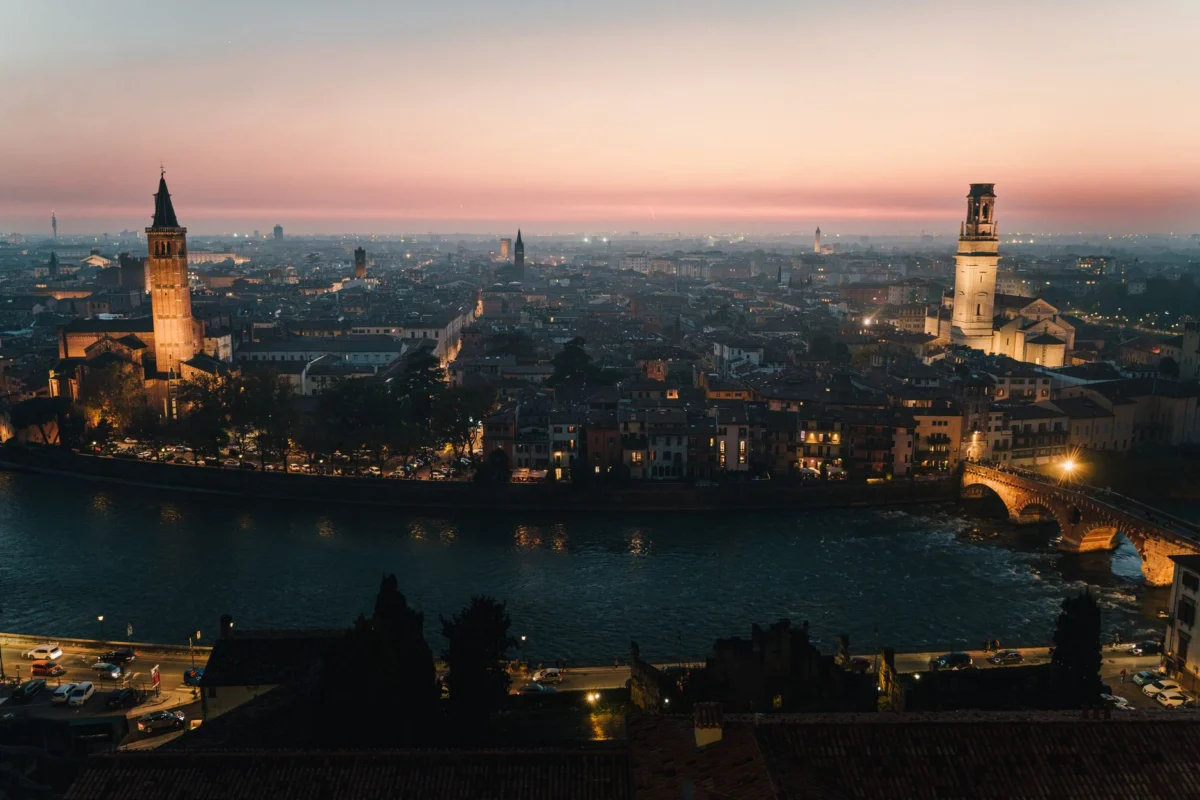 Romantic skyline view of Verona for first-time visitors