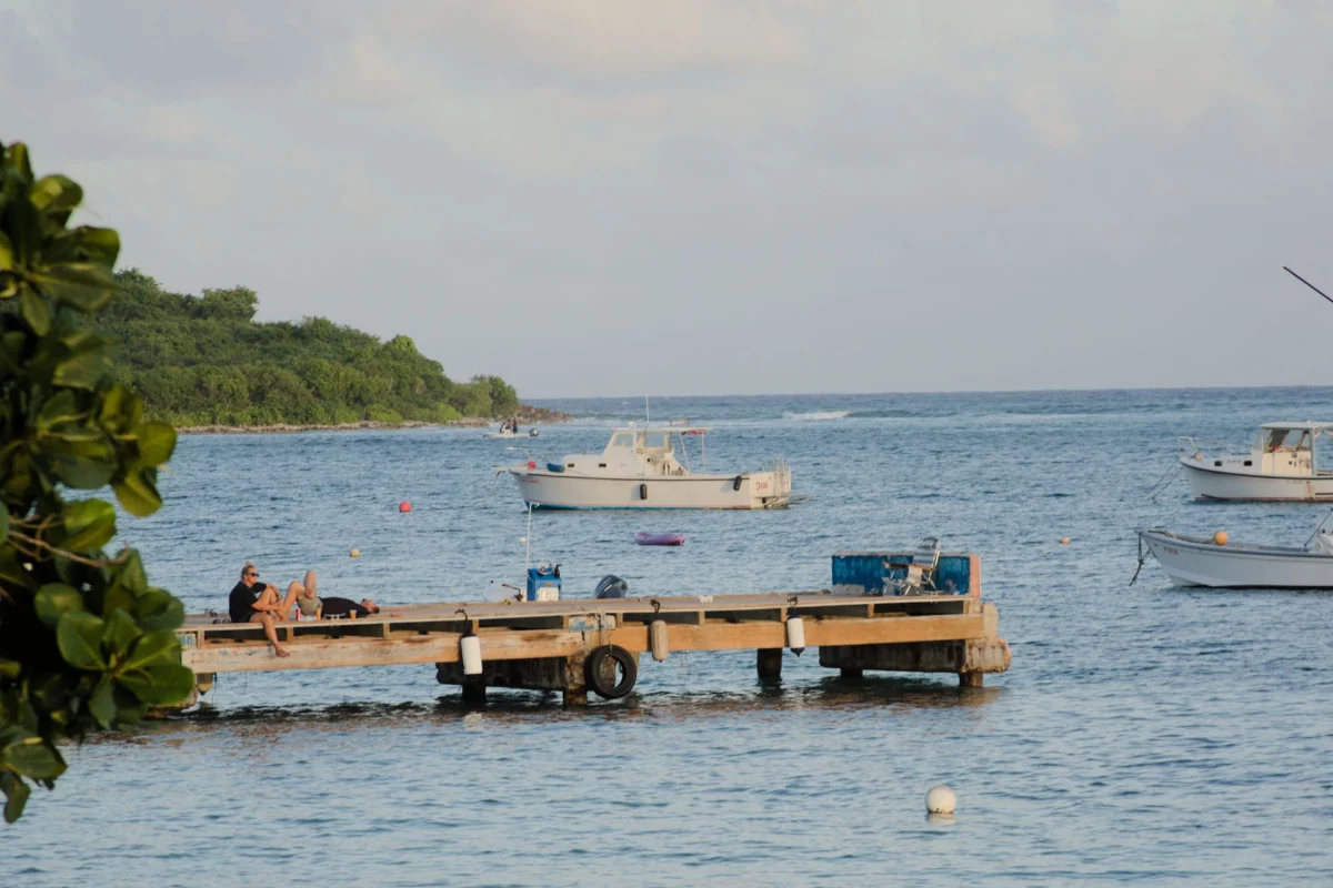 Romantic sunset beach scene in Vieques for couples