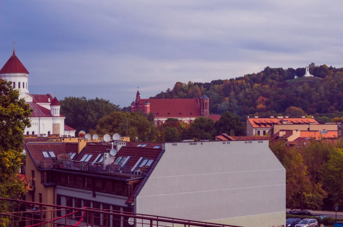 Skyline view of Vilnius showcasing historic architecture