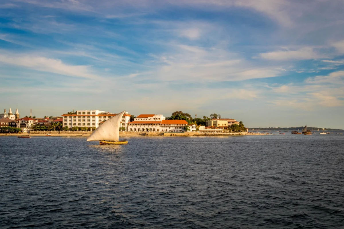 Zanzibar Stone Town scenic waterfront view