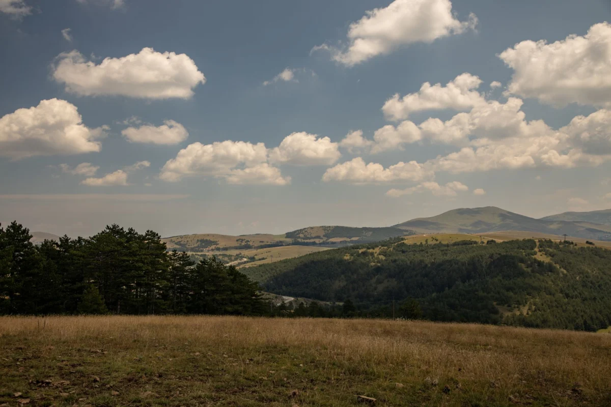 Panoramic view of Zlatibor's scenic mountainscape