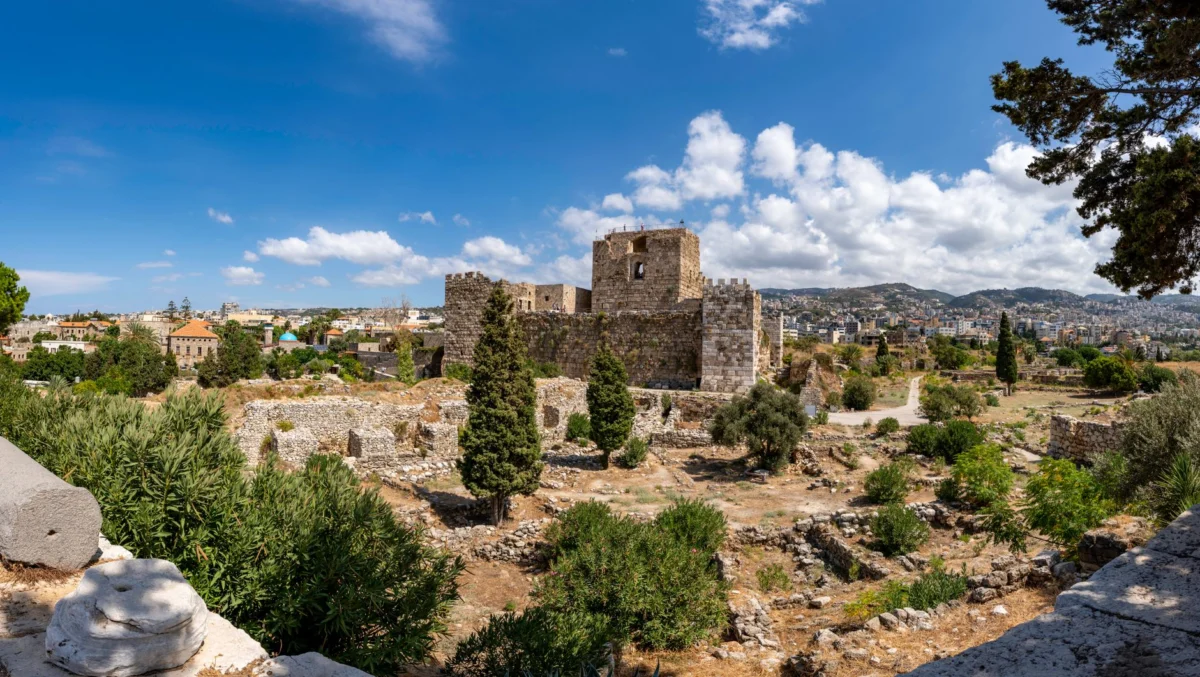 Tripoli, Lebanon skyline with the Citadel of Raymond de Saint-Gilles