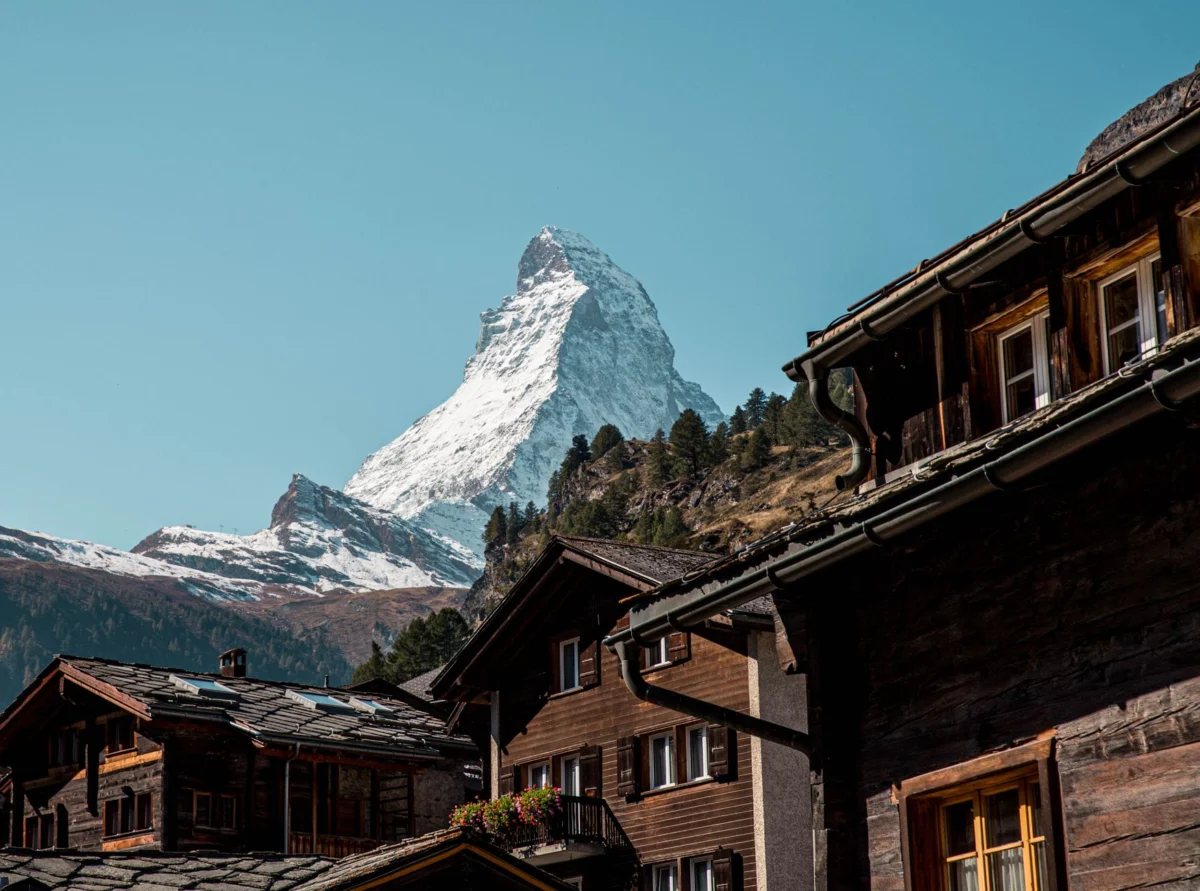 Zermatt village and the Matterhorn skyline in Switzerland