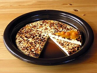 Bread Cheese with Cloudberry Jam