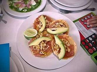 Crispy Tostada with Fresh Toppings