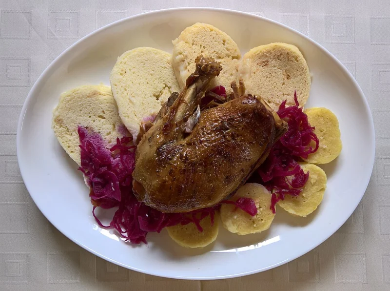 Duck with Cabbage and Dumplings