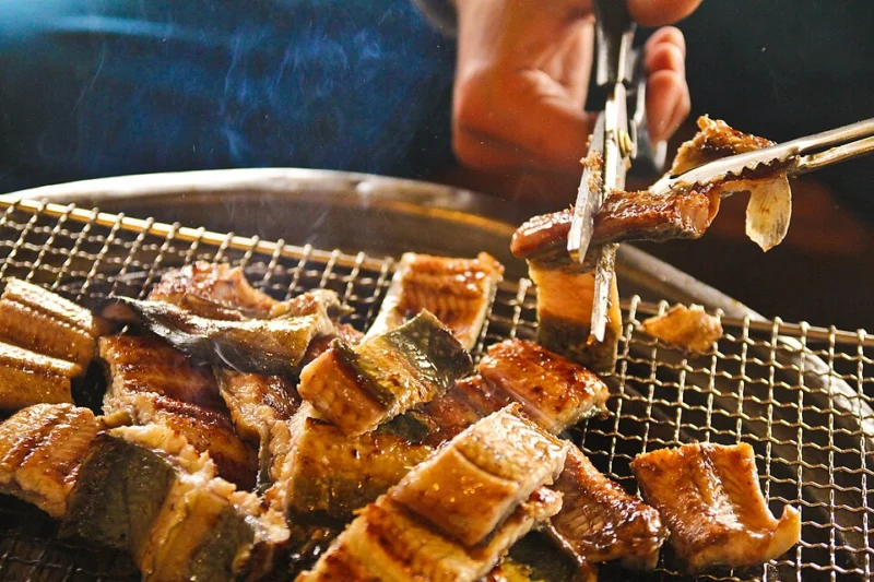 Eel Grilled on Charcoal