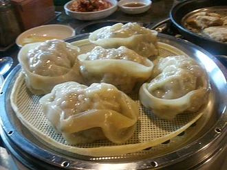 Pan-fried Pork and Kimchi Dumplings