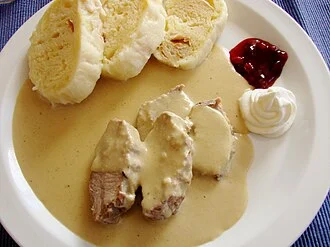 Roast Duck with Cabbage and Dumplings