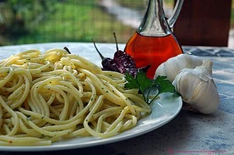 Spaghetti with Garlic and Olive Oil